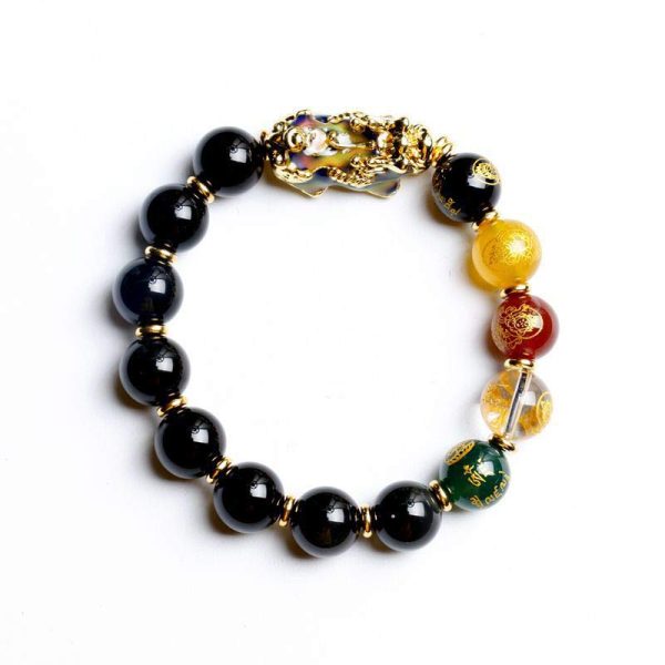 Color-Changing Pixiu Obsidian Wealth Bracelet - Image 2
