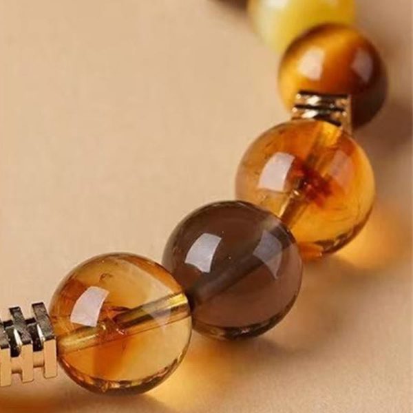 Citrine Topaz Tiger Eye Happiness Bracelet - Image 7