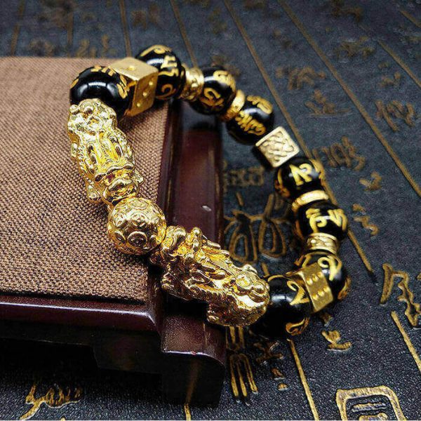 Gold-Plated Double Pixiu Wealth Bracelet - Image 5