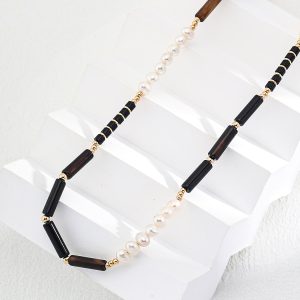 Natural Agate Pearl Necklace