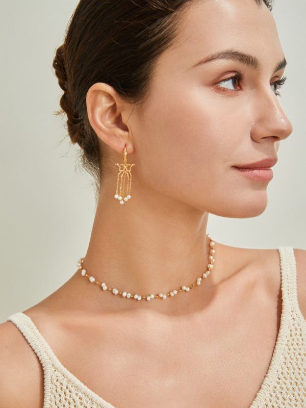 Woven Pearl Necklace - Image 6