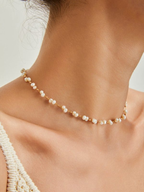Woven Pearl Necklace - Image 5