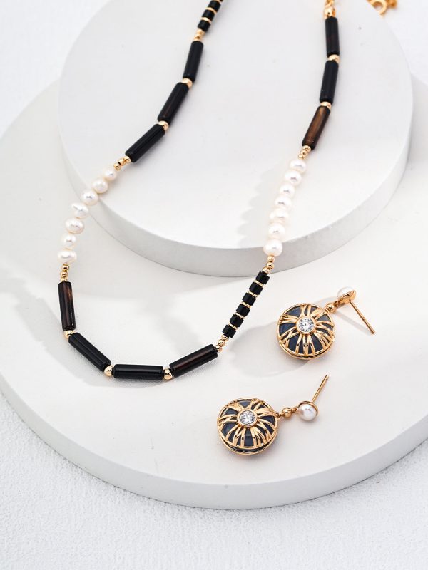 Natural Agate Pearl Necklace - Image 6