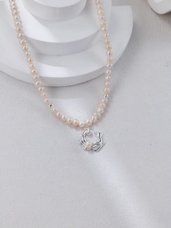 Wave Pearl Necklace - Image 6