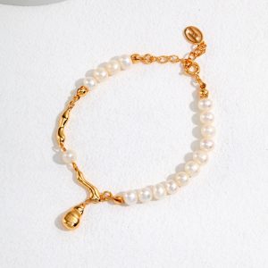 Water drop pendant pearl bracelet