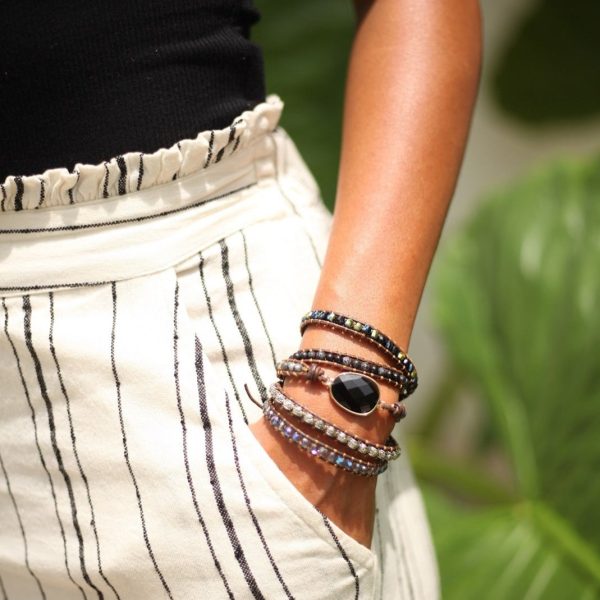 Powerful Force Onyx Wrap Bracelet - Image 2
