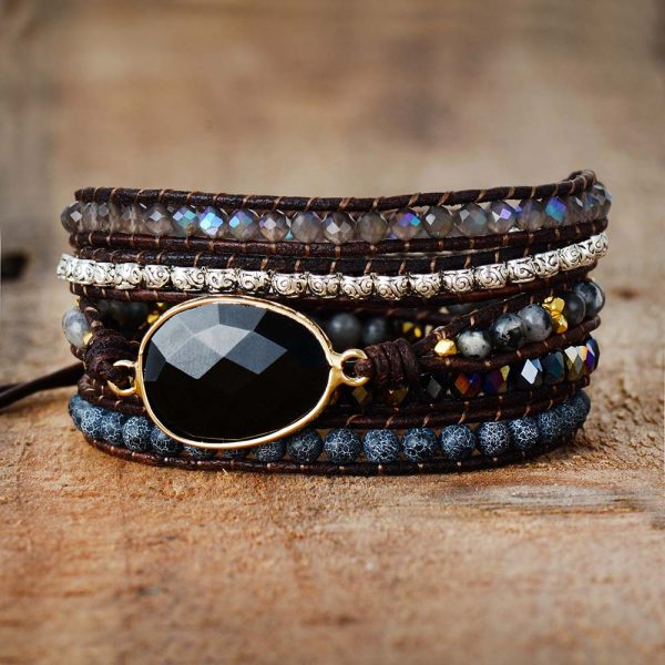 Powerful Force Onyx Wrap Bracelet - Image 5